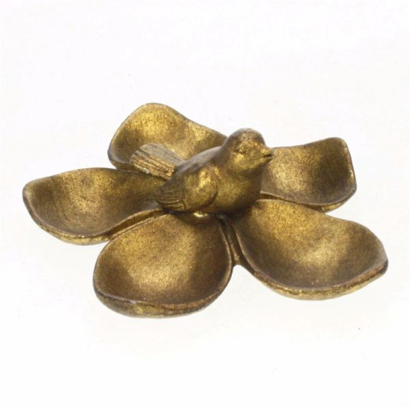 schaaltje bloem met vogel